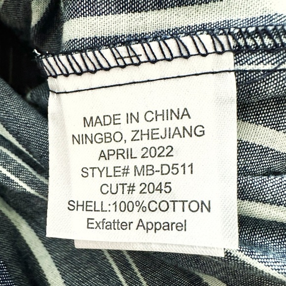 Maison Me | Chambray Stripe Rin Dress (6-12mos) - Picture 6 of 6